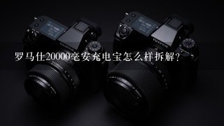 罗马仕20000毫安充电宝怎么样拆解？