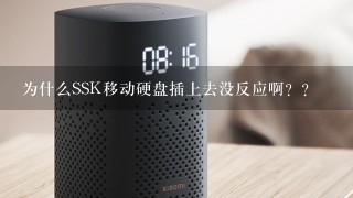 为什么SSK移动硬盘插上去没反应啊？？