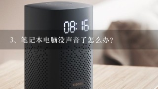 笔记本电脑没声音了怎么办？