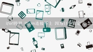 ipad停用 itunes连接不上 因为口令锁定了 怎么恢复还原!有什么办法吗?我密码忘记了