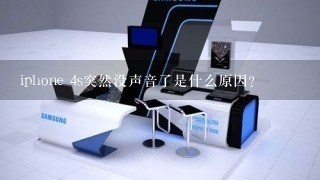 iphone 4s突然没声音了是什么原因?