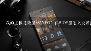 我的主板是微星865NEO2 在BIOS里怎么设置打开双通道内存？