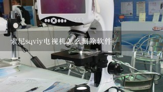 索尼sqviy电视机怎么删除软件