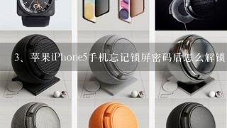 苹果iPhone5手机忘记锁屏密码后怎么解锁