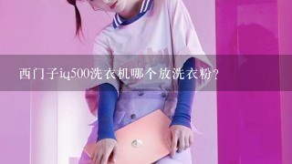 西门子iq500洗衣机哪个放洗衣粉？