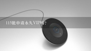 115能申请永久VIP吗？