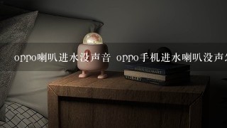 oppo喇叭进水没声音 oppo手机进水喇叭没声怎么办