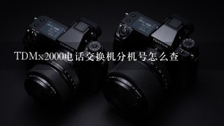 TDMx2000电话交换机分机号怎么查