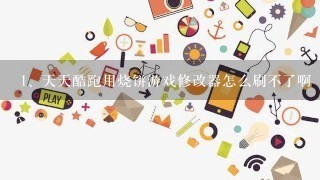 天天酷跑用烧饼游戏修改器怎么刷不了啊