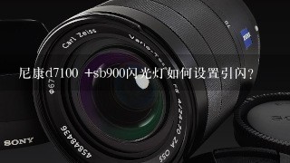 尼康d7100 +sb900闪光灯如何设置引闪？