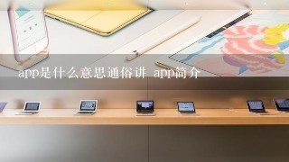 app是什么意思通俗讲 app简介