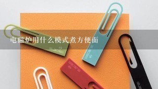 电磁炉用什么模式煮方便面