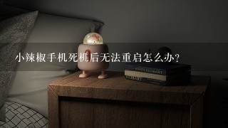 小辣椒手机死机后无法重启怎么办？