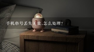 手机串号丢失无效,怎么处理？