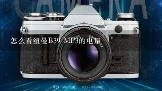 怎么看纽曼B39 MP3的电量